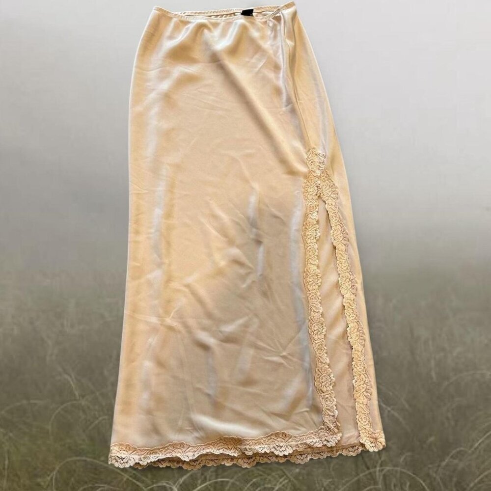 Wild Fable Women's Cream and Yellow Skirt